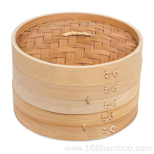 100% Natural Bamboo Dumpling Steamer Basket Food Steamers